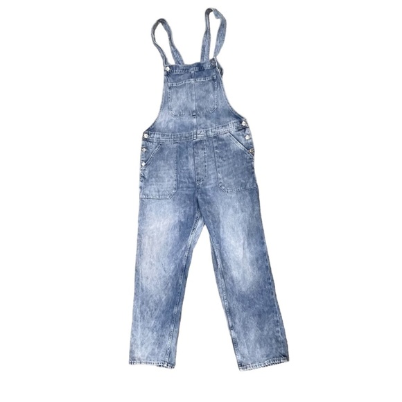 h&m &denim Unisex Uni Dungaree Jean Overalls Size Large - Picture 1 of 5